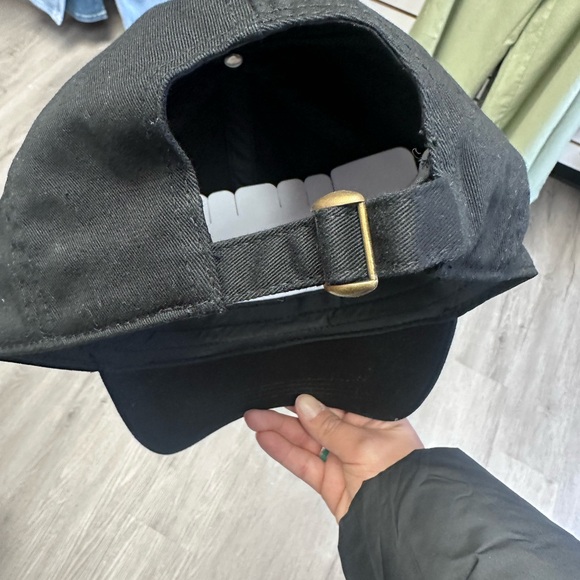 Women’s Black Cap with Red Cherry Embroidery baseball hat - Picture 4 of 4